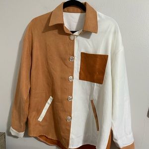 Oversized button up